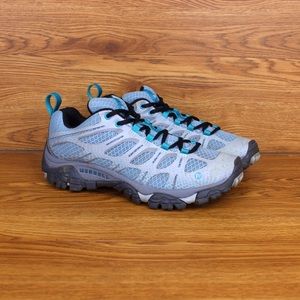 Merrell Moab Edge Low Blue Athletic Hiking Boots